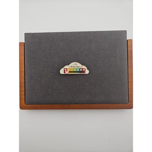 My Mood Tracker Brooch Pin Rainbow Cloud Mental Health Healthcare Teacher - Picture 1 of 4